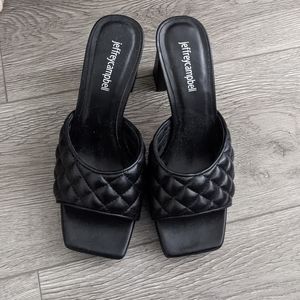 Jeffrey Campbell Nana quilted platform heels